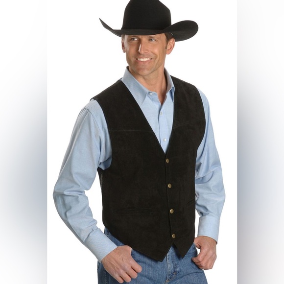 Scully Other - 👨🏻 NEW  SCULLY WESTERN STYLE BLACK SUEDE VEST. SIZE XXL. 👨🏻